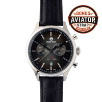 Würger Black (Interceptor) Men's Aviation Watch